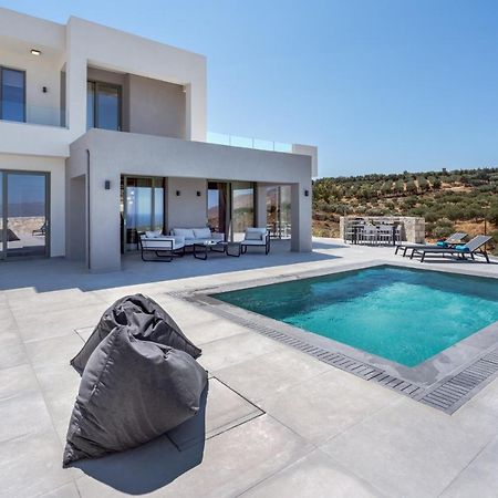 Luxurious Villa Cretan Aura With Private Heated Pool, Jacuzzi And Playroom Agios Ioannis  Esterno foto