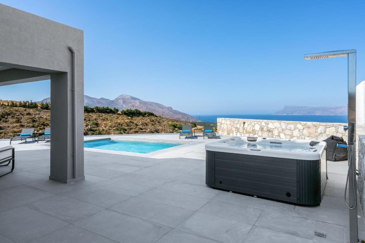 Luxurious Villa Cretan Aura With Private Heated Pool, Jacuzzi And Playroom Agios Ioannis  Esterno foto